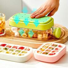 One-Touch Ice Mold . Instant Water Bottle . Zero-Contact Release, Easy And Fun - màu xanh lá - Xem 3