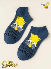 Disney Disney 1/4/8 Pairs Of Simpson Cartoon Socks For Men And Women, Are Comfortable And Breathable. With Fun Patterns As Embellishments, They Feature A Street Style. They Are Perfect For Daily Outings And Casual Outfits, Adding A Lively And Childlike Touch To Your Feet. It's Easy To Capture Your Unique And Fashionable Look, Making Them A Practical Gadget For Creating Looks.