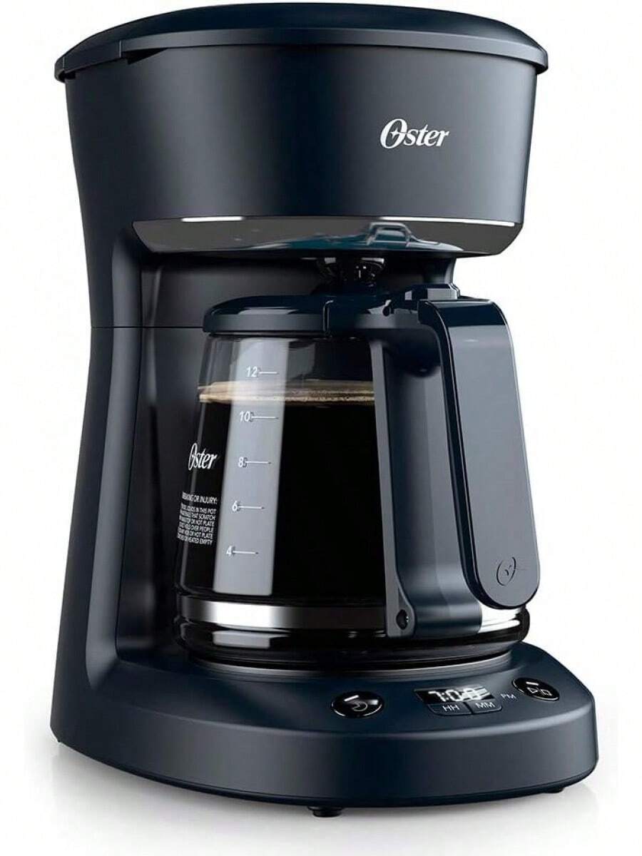 Oster 12-Cup Coffee Maker, Black, Programmable System With Digital Clock - 22prof. x 17,1an. x 25,8alt. 厘米 - 查看 1