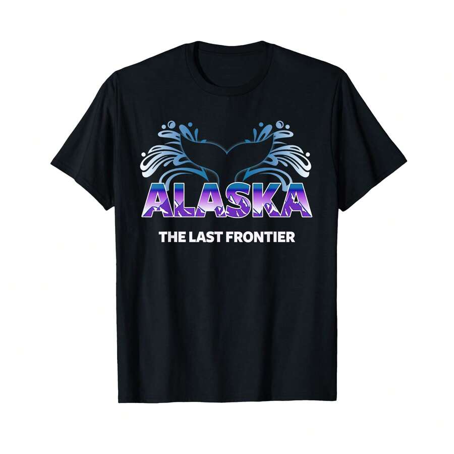 Alaska Cruise Vacation Whale Watching And Adventure T-Shirt~ ET Birthday Gifts - Black - View 1