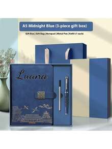 1pc Custom Notebook Set, Personalized With 26 Letters, Text, And Your Own Photo, Perfect Graduation Or Back To School Gift, Custom A5 Notebook With PU Leather Cover, Ideal Gift For Children, Close Friends,School Supplies,Back To School,For Office,For School,For Classroom,For Teacher Gifts,For University,For Colleague,For Dorm Rooms,For Teacher,For Boys And Girls,For Teenagers,Junior High School Students,Middle School Students,High School Senior High School Students,College Students,University Students,Freshman,Sophomore,Underclassmen - Multicolor - View 20