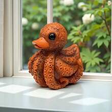 奇思妙想海洋生物系列中的创意章鱼和鸭子主题桌面装饰