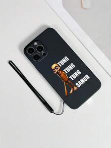 1 件灰色 TPU Tralalero Tralala 抽象鲨鱼图案防震手机壳和 1 件灰色硅胶腕带，兼容 、Android、OPPO 手机 - 彩色 - 查看 3