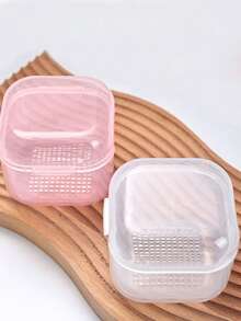 Square Nail Drill Bit Disinfection Box With Filter Layer, Manicure Tool Soaking And Disinfection Tray, Professional Beauty Salon Manicure Cleaning Container - Multicolor - View 14