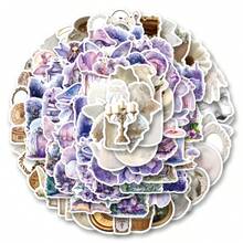 100 张/包可爱迷人的白色和紫色浪漫花园复古美学贴纸，可爱的卡通趣味美学贴纸包，适用于剪贴簿、自粘文具、信封、吉他、乐器装饰、青年派对、奖项、激励、新年、冬季 - 白色 - 查看 13