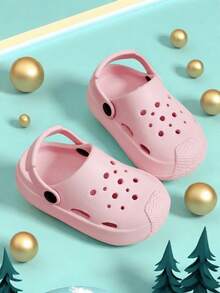 Summer Fashion For Boys And Girls, Simple And Comfortable Hole Shoes For Home And Outdoor Daily Leisure, Beach Gatherings, Flat Bottomed New Children's Slippers - Pink - View 2