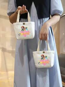 THE POWERPUFF GIRLS Minimalist Flying Policewoman Canvas Tote Bag Simple Canvas Bag Portable Fabric Storage Bag Fashion Small Wallet Daily Casual Lipstick Data Cable Storage Bag Canvas Tote Bag For Women Wallet Mini Wallet Purse Wallet Travel Wallet Coin Wallet