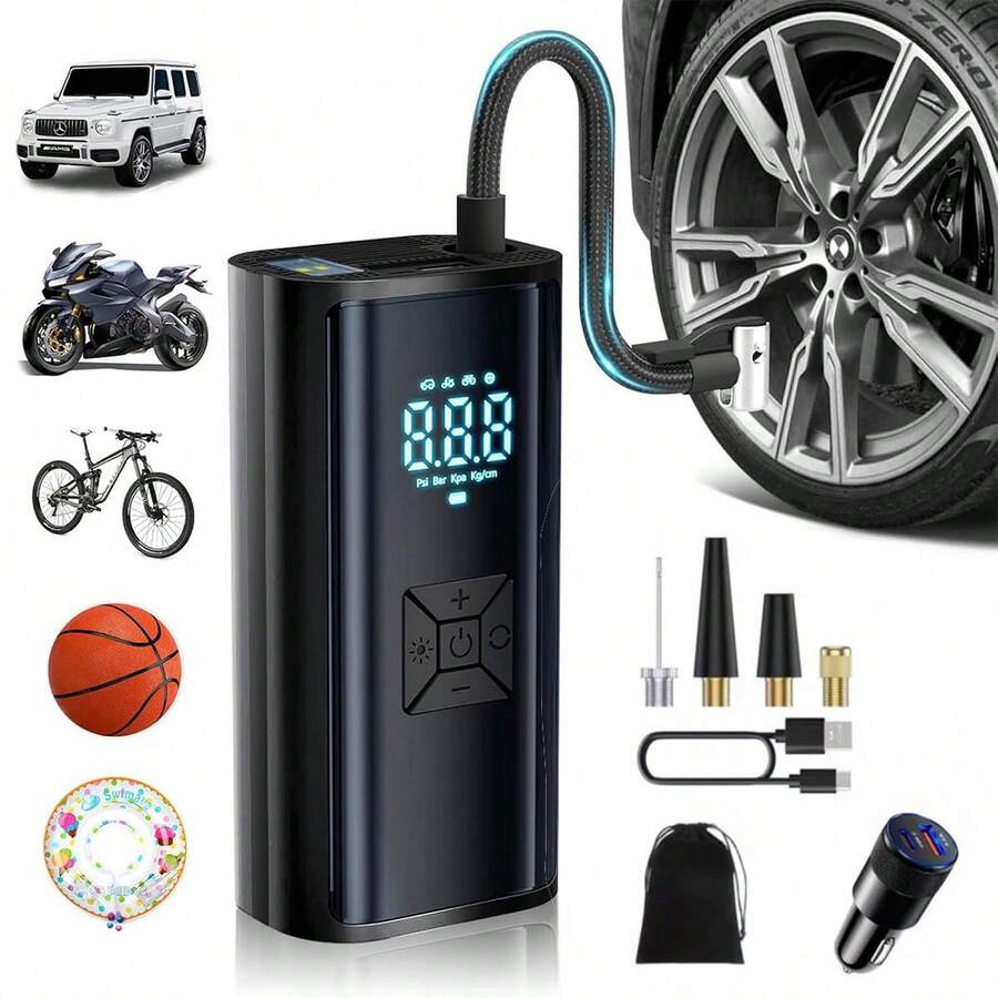 Car Air Compressors - Black - View 1