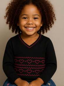 Kit 3 Suéter Feminino Infantil Menina Modelo Variadas blusas de lã Agasalho
