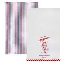 Paños de cocina Milkshake Blanco/Rojo - Bullseye's Playground™ - 1 - Ver 7