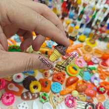 迷你食物玩具混合风格树脂食物娃娃厨房过家家迷你食物娃娃 DIY 配件适合成人和青少年 - 随机款式、玩具、迷你玩具、厨房、玩具、食物、迷你玩具、玩具、迷你玩具、厨房