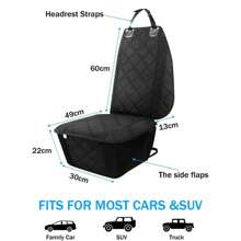 Dog Car Front Seat Cover Waterproof Non-Slip Car Rear Back Seat Mat Car Rear Seat Mat Cushion Protector Car Travel Accessories