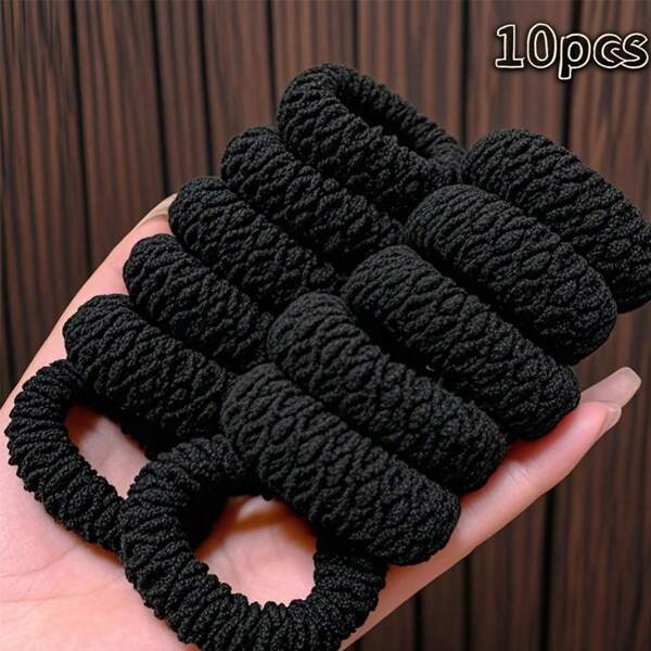 5/10/20 piezas Scrunchies (coleteros) de alta elasticidad y extra gruesos, adecuados para coletas y peinados diarios