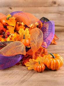 10 码/卷网状纱卷 6 英寸宽，万圣节金属箔网状装饰，网状卷花环制作材料，金丝带薄纱聚酯网状丝带裙纱卷，场景装饰，节日布置用品，房间装饰，家居装饰，主题派对装饰，万圣节装饰，鲜花包装纱，桌面装饰，礼品包装，DIY 服装和裙子配饰工艺品包装用品 - 彩色 - 查看 6