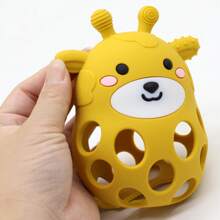 1pc Cute Silicone Deer Teething Mitten, Infant Teether, Feeding Grade Silicone Chew Toy
