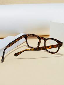 Bingkai Oval Kecil Retro Warna Beige, Cermin Ringan Datar Warna Beige Klasik untuk Perjalanan, Cocok untuk Pemakaian Sehari-hari di Luar Ruangan - Clear - View 5