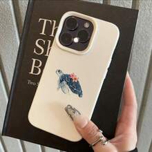 1 件 TPU 材质花卉海龟图案手机壳，适用于 Apple// 手机 - 白色 - 查看 1