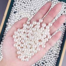 300 piezas de cuentas de plástico coloridas de 8 mm para hacer joyería - Tonos vibrantes, cuentas rectas con orificio redondo para pulseras DIY, collares y accesorios de manualidades, suministros de cuentas