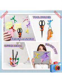 Creative Magnetic Wall Climbing Rubber Stick Figure Man Toy With Strong Magnet, Refrigerator Magnets