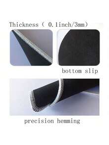 1pc Customized Mouse Pad - 26 Letters Available, Design With Your Text - Non-Slip, Durable Stitched Edges, Natural Rubber - Suitable For Office, Advertising, Computer Work, Gaming, Anime, Christmas, Easter, Halloween, Wedding, Mother's Day, Father's Day, Valentine's Day, New Year And Thanksgiving Gifts - Multicolor - View 8