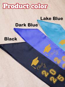 Custom Text And Photo Graduation Sash, Personalized Graduation Stoles, Kindergarten Graduation Sash, Satin Fabric Graduation Party Decorations - Style a - View 2
