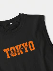 Men's Casual Lightweight Sleeveless Tank Top For Summer, Creative Car Pattern Design, Crew Neck, Elastic, Breathable, Moisture-Wicking, Suitable For Fitness Training, Layering Or Wearing Alone,