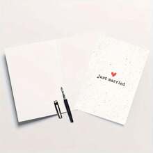 Premium Wedding Greeting Card With Envelope, Suitable For Couples In Love And Newlyweds