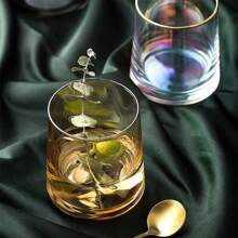 1pc Colorful Minimalist Glass Cup Set, Household Wash Basin Ins Style Drinking Cup,Beverage/Whiskey Glasses For Summer