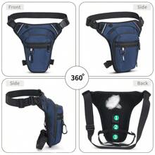 Motorcycle Leg Protection Bag, Outdoor Waterproof Thigh Bag, Men's Leg Bag, Men's Waist Bag, Women's Outdoor Thigh Bag, Motorcycle Riding Messenger Bag, With Leg Strap, Detachable Leg Strap, Suitable For Hiking, Mountain Climbing, Cycling, Fishing, Riding Travel