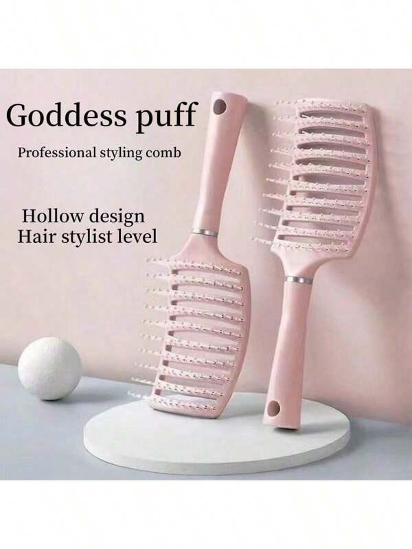 Hair Brush, 2025 Newest Boar Bristle Hair Brush Styling Brush, Curl Define Brush, Shaping & Defining Curls For Women,Hair Brush,Comb,Hair Tools,Hair Products And Accessories For Barber Salon Beauty Travel Essentials, Hair Styling, Hair Stuff, Comb Hair ,Hair Accessories