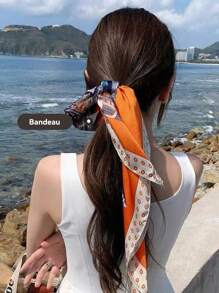 100% Mulberry Silk Scarf, Breathable Shawl Bandana, Decorative Hair Accessory, Elegant Fashion Accessory, Non-Stretchy, Suitable For Outdoor Decor, Gift For Women