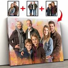 1 Stück, geliebte Menschen zu Fotos hinzufügen, Familienporträts aus Fotos erstellen, personalisierte Foto-Collagen, personalisiertes Muttertagsgeschenk, Gedenkgeschenk für Mutter und Vater, Geschenk
