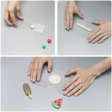 Juego de herramientas para cortadores de arcilla polimérica, rodillo de acrílico para esculpir, cuchillo de moldeado, cortadores cerámicos, kit de cortador, placa de prensa de hoja rectangular transparente, herramientas de textura de alambre, suministros de modelado de aguja de detalle para manualidades - Multicolor - Ver 3