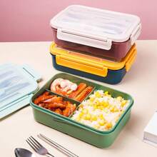 Leak-Proof Lunch Box With Cutlery, Dishwasher & Microwave Friendly, Suitable For School, Outdoor, Picnic And Home Kitchen,School Supplies