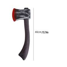 3pcs Halloween Plastic Weapon Simulation Axe Sickle Role-Playing Stage Performance Chainsaw Horror Prop Halloween Costume Prop (Random Style)(Some Minor Flaws, Don't Take Pictures If You Mind)