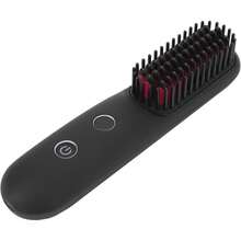 ¡RecomendadoCepillo Alisador de Pelo Inalámbrico Portátil con Pantalla LED de Temperatura, Cepillo Alisador de Pelo Inalámbrico de Iones Negativos con Pinza para el Pelo, Cable Tipo C, Bolsa¡Top de Temporada - 1 - Ver 1
