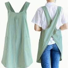 1 件复古风格围裙 - 可调节肩带设计，无需系带，舒适时尚，适合家庭烹饪、厨房或商店