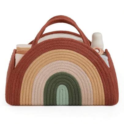 Baby Diaper Caddy Basket, Sturdy Diaper Caddy Organizer, Large Baby Shower Caddy For Newborn Boys And Girls, Gift For Baby Shower List, Newborn Essentials Basket