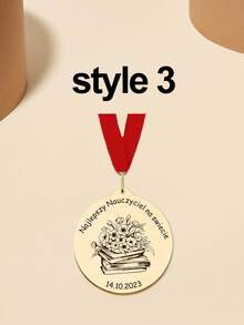 1pc Wooden Personalised Graduation Medals, Handmade Nursery And School Leavers Gifts, Personalised Nursery School Graduation Medals,Personalised Teacher Medal Gift Thank You Award School Hero Congratulations Best Teacher In The World - Red and Blue - View 40