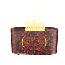 1pc 160ml USB Powered Flame Mini Aromatherapy Diffuser, Simple Ultrasonic Home Humidifier ,7-Color Lighting, Humidifier, Air Freshener, Fragrance Diffuser For Desktops, Offices, Yoga Studio,Hotelsand Bedrooms , Perfect Gift For Women, Christmas, Mother's Day