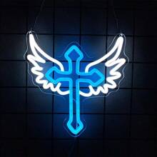 Enseigne au néon Mi Bautizo/Cher Dieu merci/Faites confiance au Seigneur/Croix, Lumières au néon de croix LED pour décoration murale, Lumières au néon de Jésus pour la chambre à coucher, Jour du baptême, Église chrétienne, Fête d'anniversaire, Décoration de Pâques, Mariage, Éclairage d'ambiance pour la décoration de la maison, Alimentation USB réutilisable, Facile à installer.