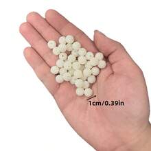 Yiwu Qiyou Accessories Co., LTD 10mm 60pcs White Bead DIY Craft Accessories For Jewelry, Necklaces, Hair Decor, And Handbags - Resin Material, Perfect For Elegant And Luxurious Designs, Craft Accessories | Elegant Beadwork | Smooth Texture - 10mm/60pcs - View 5