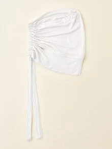 1pc Women Plain Color Earhole Hijab Cap, Lightweight Elastic Tied Headband Hijab Accessories, Hijab Cap, White Scarf, Head Scarf, Turban Scarf, Fashionable Minimalist Breathable Can Wear Headphones Small Cap Scarf For Women, Suitable For Daily Use Or As A Gift For Family And Friends - Multicolor - View 16