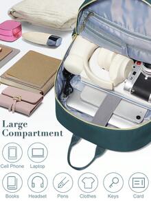 44*32*14 女士笔记本电脑背包，绗缝耐用经典 14/15.6 英寸笔记本电脑包，适合工作旅行，带笔记本电脑隔层，防水轻便休闲背包学院书包，带 USB 充电端口，男女皆宜，时尚背包学校背包，适合女孩，多色可选