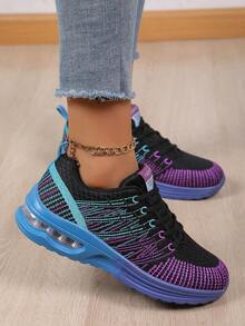 Giày thể thao thời trang nữ, thích hợp cho hoạt động ngoài trời và dạo phố, phù hợp cho mọi mùa. - Màu tím - Xem 6