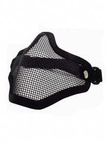Field Wargame Mask Net Metal MeshHalf Face Mask Outdoor Hunting Tactical Protective Mask