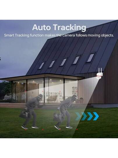 1080P Wireless Wi Fi Security Camera Motion Tracking 360° View, Home/Office Monitoring, ful Night Vision, Dual Way Audio, PTZ, Cloud Storage view 8