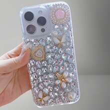 Fashionable & Elegant Rhinestone & Bling A-Shaped Mirror Phone Case