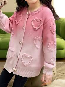 Girls Tween Girl Fashion Single Knitted Sweater, Fall/Winter 2025 New Arrival