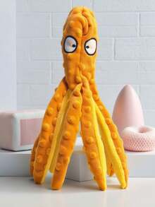 1pc Pet Sound Toy, Dog Toy, Octopus Shaped Pet Toy For Dog Playing, Interactive Toy - Blue - View 7